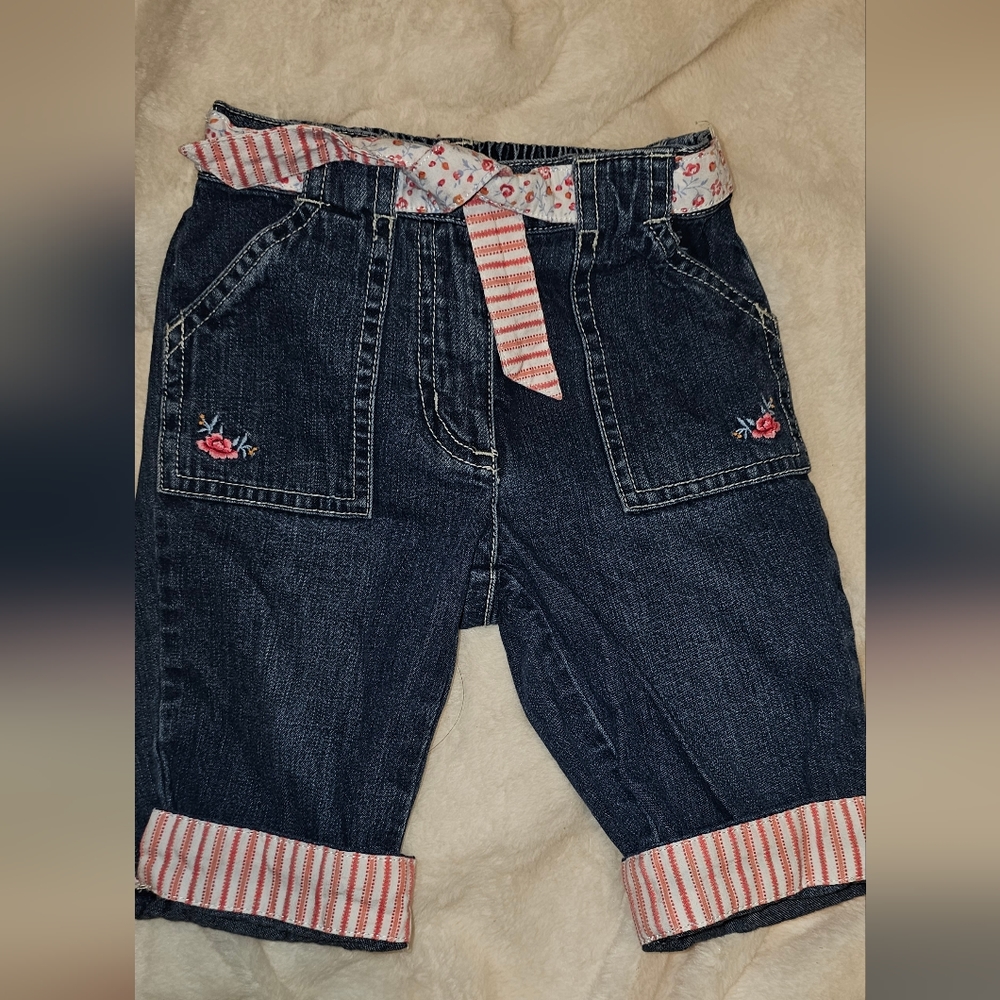 SOLD Janie and Jack baby girl jeans 6-12mos